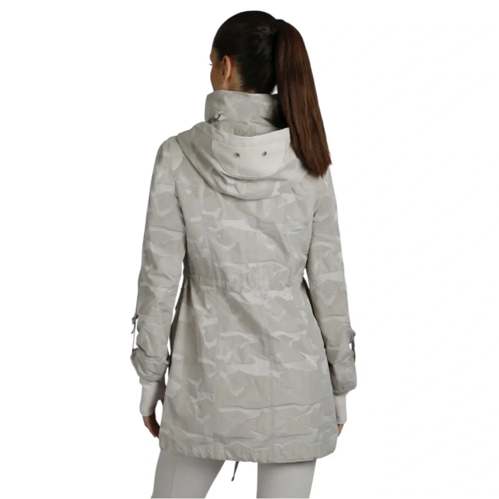 Blanc Noir Camo Anorak Jacket Hooded Pumice Stone Taupe Tan Size XS Reg. $229 - Picture 15 of 15